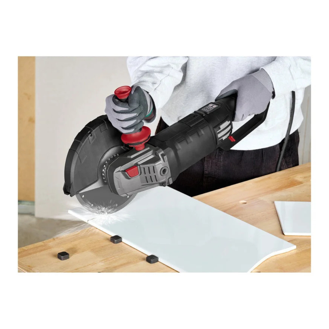 Angle grinder - In use on tiles