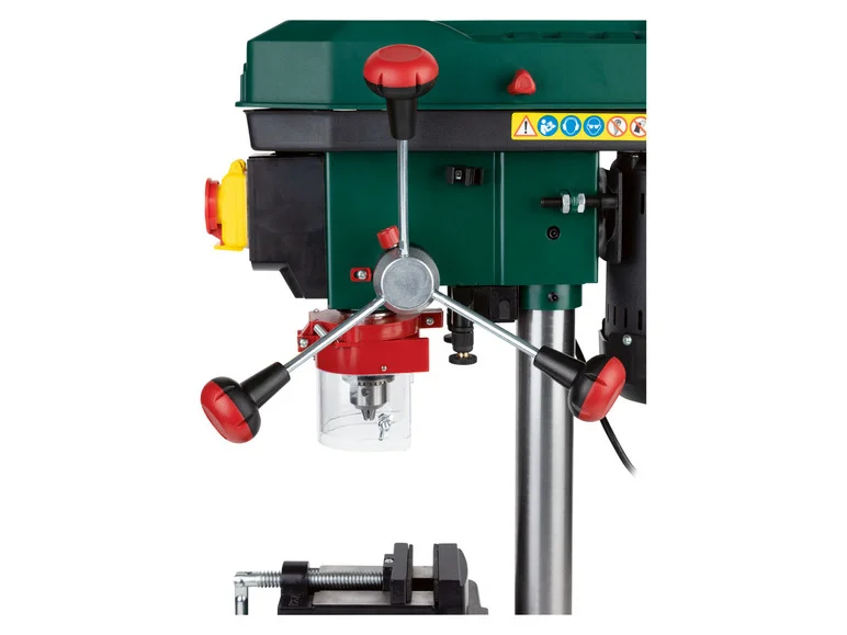 Detail of the chuck of the PARKSIDE PTBM400 drill press