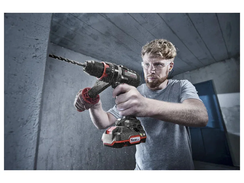 PARKSIDE PERFORMANCE Cordless Hammer Drill - In Use