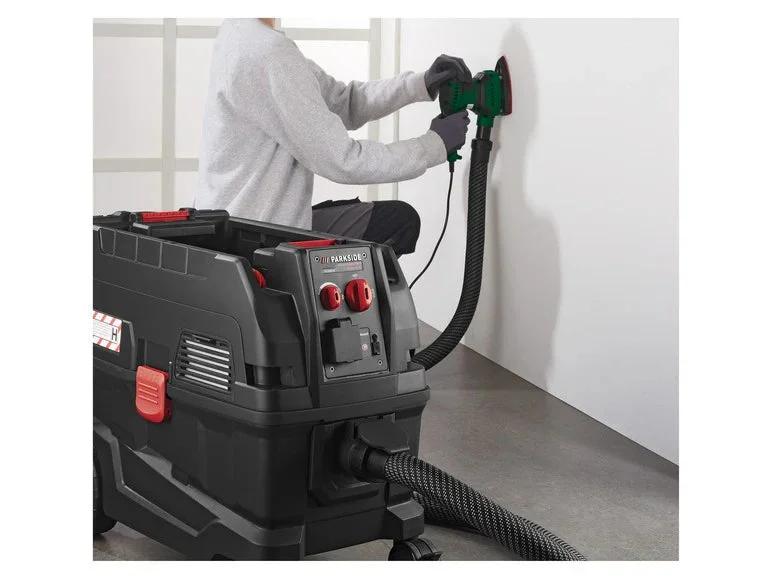 PARKSIDE Electric Blower/Vacuum - In use